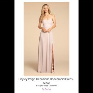 Hayley Paige Bella Bridesmaids Lilac Strapless